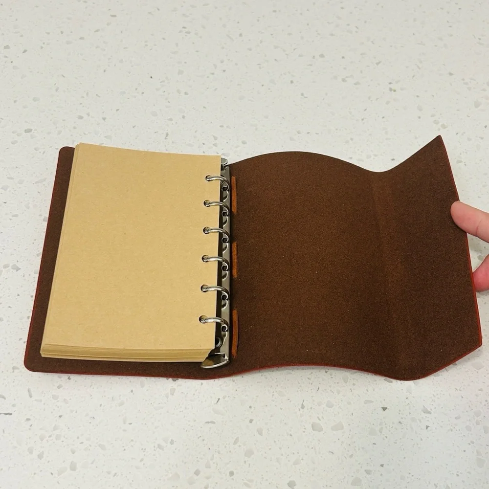 📒 Nautical Notebook Journal Leather Wrap With Refillable Paper NWT